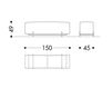 Схема Банкетка BALBOA Inedito 2018 BAL001 bench Ар-деко / Ар-нуво / Американский