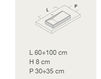Схема Раковина подвесная Corian Rexa Design 2018 18833D1 Современный / Скандинавский / Модерн