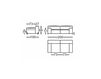 Схема Диван MOUSSE Sancal Diseno, S.L. 2019 317.11.W.BB1 Современный / Скандинавский / Модерн