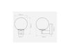 Схема Бра Sagara Astro Lighting Bathroom 1168001 Современный / Скандинавский / Модерн