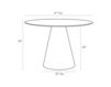 Схема Стол обеденный Theodore Arteriors Home  FURNITURE 6855