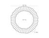 Схема Зеркало настенное Von-Webber Arteriors Home  MIRRORS 9630