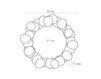 Схема Зеркало настенное Kensey Discs 3151 темно-синий Схема Зеркало настенное Kensey Discs Arteriors Home MIRRORS 3151
