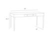 Схема Стол письменный Jobe Arteriors Home  FURNITURE 5518