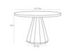 Схема Стол обеденный Seren Arteriors Home  FURNITURE 5548