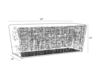 Схема Скамейка Peyton Arteriors Home  FURNITURE 5553