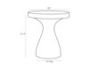 Схема Столик приставной Serafina Arteriors Home  FURNITURE 5550