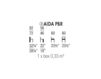 Схема Стул с подлокотниками Accento 2019 AIDA PBR
