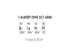 Схема Стул с подлокотниками Accento 2019 ALBERT ONE SC1 ARM
