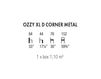 Схема Канапе Accento 2019 OZZY XL D CORNER METAL