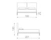 Схема Кровать Tosconova 2020 ASPEN BEDS