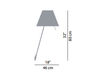 Схема Бра COSTANZA Luceplan by gruppo Calligaris Classico 1D13NA000020 Современный / Скандинавский / Модерн