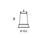 Схема Светильник точечный Lucitalia Lucitalia Light 05010 RADIUS G12 Современный / Скандинавский / Модерн