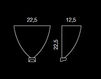 Схема Светильник настенный Lucitalia Lucitalia Light 05570 STRESA FLAT Современный / Скандинавский / Модерн
