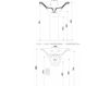 Схема Пьедестал для раковины Hidra Ceramica S.r.l. Flat FL 16 Современный / Скандинавский / Модерн