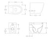 Схема Унитаз напольный Hidra Ceramica S.r.l. Loft LO 10 Современный / Скандинавский / Модерн
