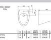 Схема Биде подвесное AeT Italia Oval S512 Современный / Скандинавский / Модерн