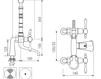 Схема Смеситель для ванны Giulini Praga 7500CB Современный / Скандинавский / Модерн