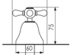 Схема Смеситель для биде Giulini Lotus 0504 Современный / Скандинавский / Модерн