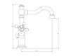 Схема Смеситель для раковины Eurodesign Bagno Tuscany SMLV-TT-xx Классический / Исторический / Английский