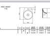 Схема Раковина подвесная AeT Italia Idea L314T0R1V1 Современный / Скандинавский / Модерн