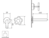 Схема Смеситель для раковины Giulini Gio Mix 3520 Современный / Скандинавский / Модерн