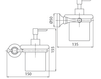 Схема Дозатор для мыла Giulini Accessori Bagno RG0636 Современный / Скандинавский / Модерн