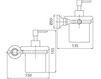Схема Дозатор для мыла Giulini Accessori Bagno RG0629 Современный / Скандинавский / Модерн