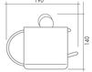Схема Держатель для туалетной бумаги Giulini Accessori Bagno Rg0312 Современный / Скандинавский / Модерн