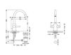 Схема Смеситель для раковины Joerger Charleston Square 634.10.300 Современный / Скандинавский / Модерн