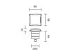 Схема Фасадный светильник Led Luce D'intorni  Parete E Plafoni ICA 1 - 4/6W Современный / Скандинавский / Модерн