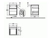 Схема Шкаф для ванной комнаты Keramag Icon 840047 Современный / Скандинавский / Модерн