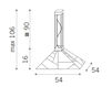 Схема Светильник diamante Cremasco Illuminazione snc 24 Hours 3055/1 Современный / Скандинавский / Модерн