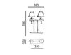 Схема Лампа настольная Rio Ruggiu Lightingwear Giodi S4158.04 Классический / Исторический / Английский