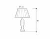 Схема Лампа настольная Laudarte Leone Aliotti ABV 1320 Классический / Исторический / Английский