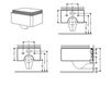 Схема Унитаз подвесной Hidrobox Global 140000067 Современный / Скандинавский / Модерн