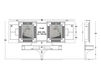 Схема Стойка под аппаратуру Vismara Design Inrelax SLIDING HOME CINEMA- MOSAIK Ар-деко / Ар-нуво / Американский