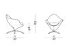 Схема Кресло ASTRA IL Loft Armchairs AS01 Современный / Скандинавский / Модерн