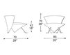 Схема Кресло JADA IL Loft Armchairs JD01 Современный / Скандинавский / Модерн