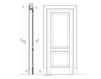 Схема Дверь деревянная DONATELLO New design porte 400 1114/Q/Vi Классический / Исторический / Английский