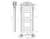 Схема Дверь деревянная Bastiglia New design porte Emozioni 768/Q/G Классический / Исторический / Английский