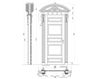 Схема Дверь деревянная Bastiglia New design porte Emozioni 1135/Q Классический / Исторический / Английский