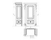 Схема Дверь двухстворчатая Re Sole New design porte Emozioni 3014/TQR/Vi/int Классический / Исторический / Английский