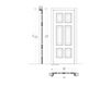 Схема Дверь деревянная Giottino New design porte 300 1016/QQ Классический / Исторический / Английский