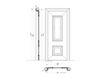 Схема Дверь деревянная Pia Dei Tolomei New design porte 300 2044/QQ Классический / Исторический / Английский