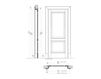 Схема Дверь деревянная DONATELLO New design porte 400 1114/Q/New Классический / Исторический / Английский