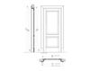 Схема Дверь деревянная DONATELLO New design porte 400 1114/Q 9 Классический / Исторический / Английский