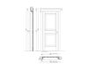 Схема Дверь деревянная Verrocchio New design porte 400 1112/Q 3 Классический / Исторический / Английский