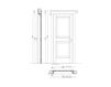 Схема Дверь деревянная Verrocchio New design porte 400 1112/Q 9 Классический / Исторический / Английский