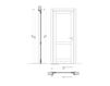 Схема Дверь деревянная Cortona New design porte 600 304/1 Классический / Исторический / Английский